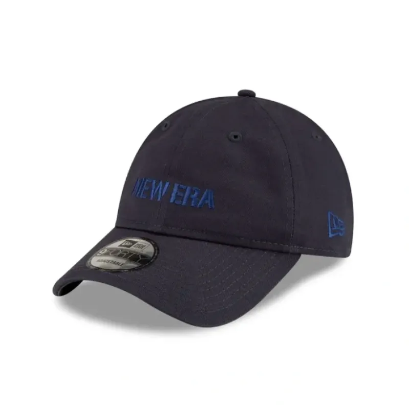 Cheap New Era Cap Metal Buckle Navy 9FORTY Unstructured Adjustable Hat - KTGCaps - Baseball caps for various teams, purchased online at a discount