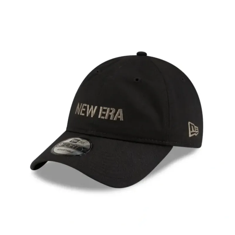 Store New Era Cap Metal Buckle Black 9FORTY Unstructured Adjustable Hat - KTGCaps - Baseball caps for various teams, purchased online at a discount