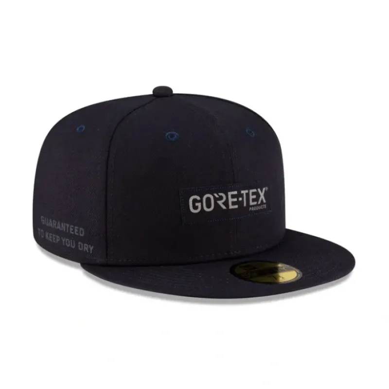 Best New Era Cap Navy GORETEX 59FIFTY Fitted Hat - KTGCaps - Baseball caps for various teams, purchased online at a discount