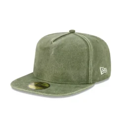 Best New Era Cap Rifle Green Acid Wash 59FIFTY AFrame Fitted Hat - KTGCaps - Baseball caps for various teams, purchased online at a discount