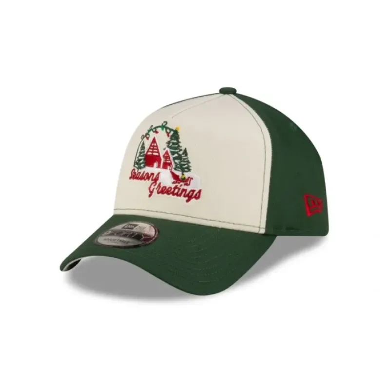 Shop New Era Cap Seasonal Staples Seasons Greetings 9FORTY AFrame Trucker - KTGCaps - Baseball caps for various teams, purchased online at a discount