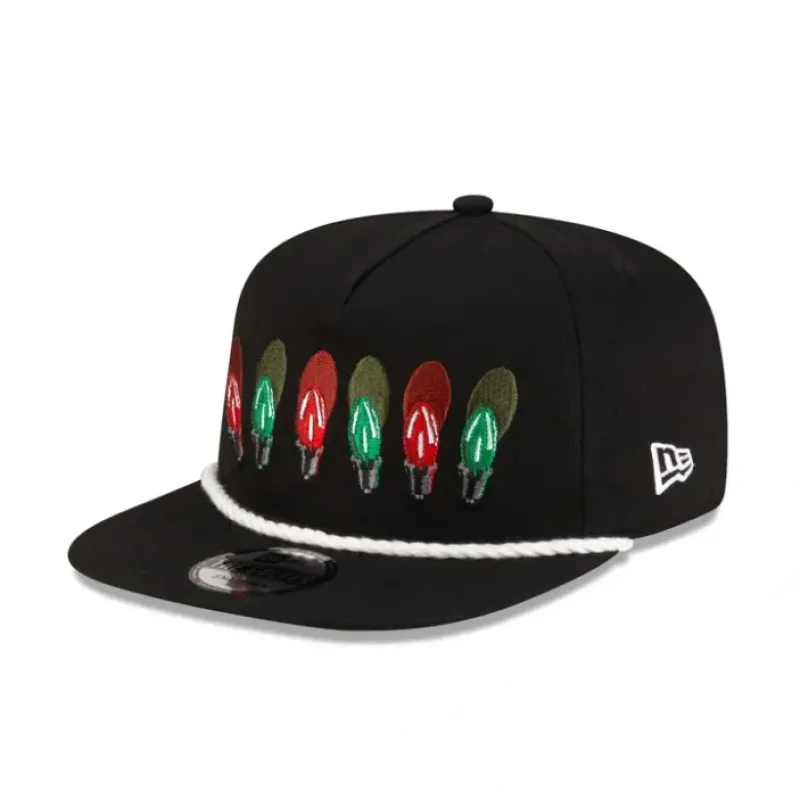Cheap New Era Cap Seasonal Staples Christmas Lights Golfer Hat - KTGCaps - Baseball caps for various teams, purchased online at a discount