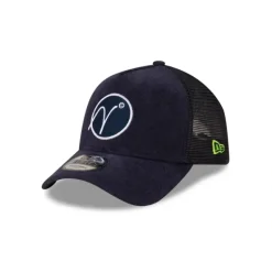 Best New Era Cap Tennis Club Navy 9FORTY AFrame Trucker Hat - KTGCaps - Baseball caps for various teams, purchased online at a discount