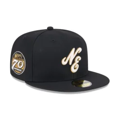 Online New Era Cap 70th Anniversary Script 59FIFTY Fitted Hat - KTGCaps - Baseball caps for various teams, purchased online at a discount