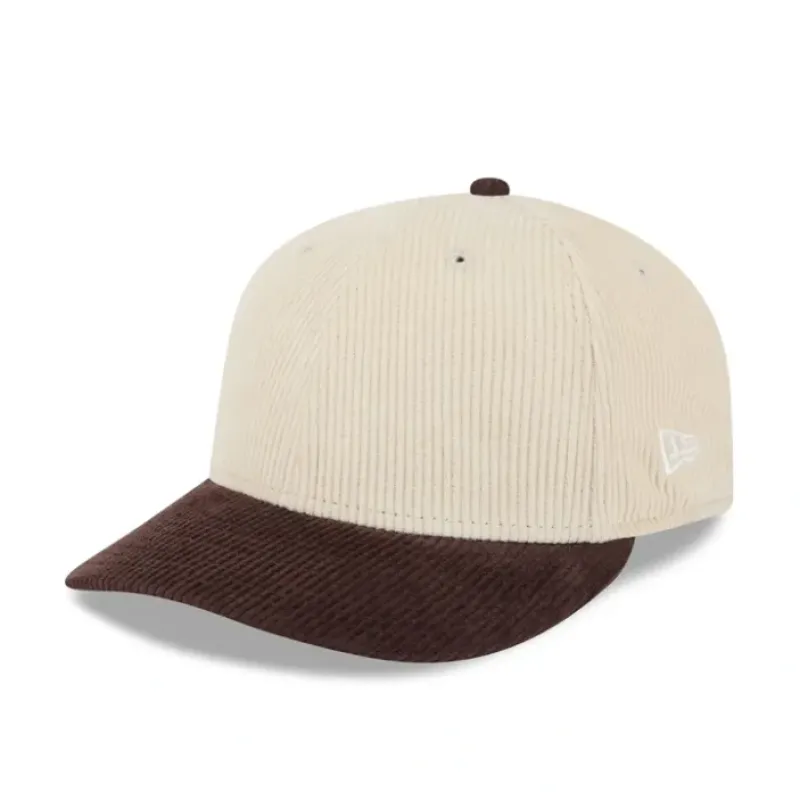 Best Sale New Era Cap Walnut Corduroy Visor Low Profile 59FIFTY Fitted Hat - KTGCaps - Baseball caps for various teams, purchased online at a discount