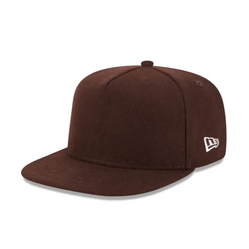 Cheap New Era Cap Walnut Melton Wool 59FIFTY AFrame Fitted Hat - KTGCaps - Baseball caps for various teams, purchased online at a discount