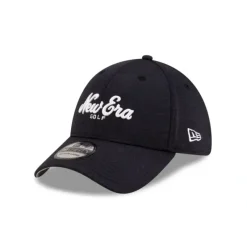 Best Sale New Era Golf Script Navy 39THIRTY Stretch Fit Hat - KTGCaps - Baseball caps for various teams, purchased online at a discount