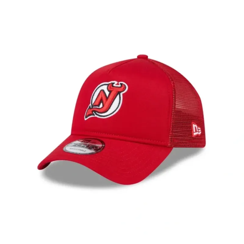 Best New Jersey Devils 9FORTY AFrame Trucker Hat - KTGCaps - Baseball caps for various teams, purchased online at a discount