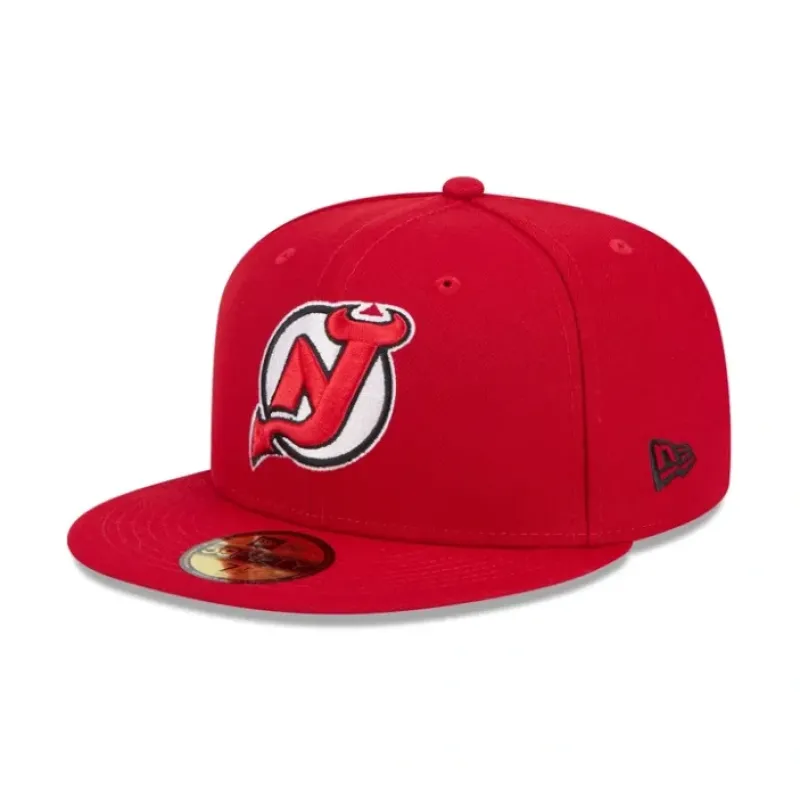 Best Sale New Jersey Devils Team 59FIFTY Fitted Hat - KTGCaps - Baseball caps for various teams, purchased online at a discount