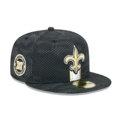 Shop New Orleans Saints 2024 Sideline 59FIFTY Fitted Hat - KTGCaps - Baseball caps for various teams, purchased online at a discount
