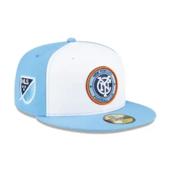 Shop New York City FC 2024 MLS Kickoff 59FIFTY Fitted Hat - KTGCaps - Baseball caps for various teams, purchased online at a discount