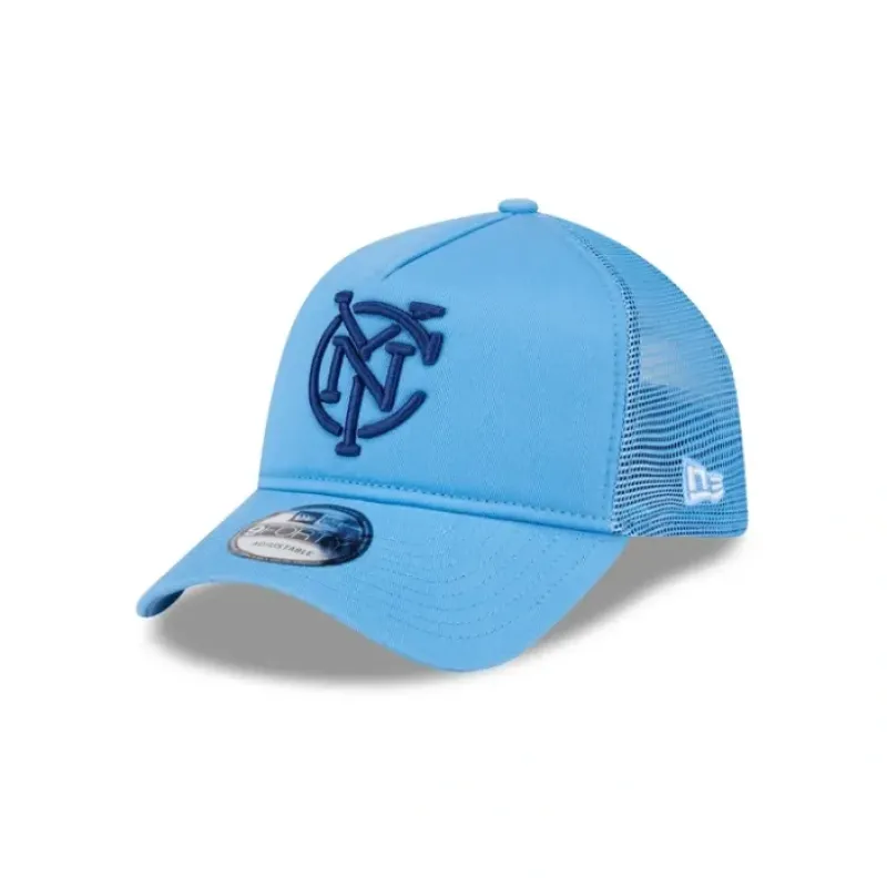 Best Sale New York City FC Team 9FORTY AFrame Snapback Hat - KTGCaps - Baseball caps for various teams, purchased online at a discount