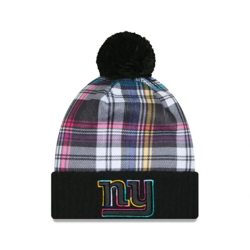 Sale New York Giants 2024 Crucial Catch Sport Pom Knit Hat - KTGCaps - Baseball caps for various teams, purchased online at a discount