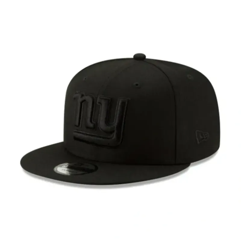 Best Sale New York Giants Basic Black On Black 9FIFTY Snapback Hat - KTGCaps - Baseball caps for various teams, purchased online at a discount