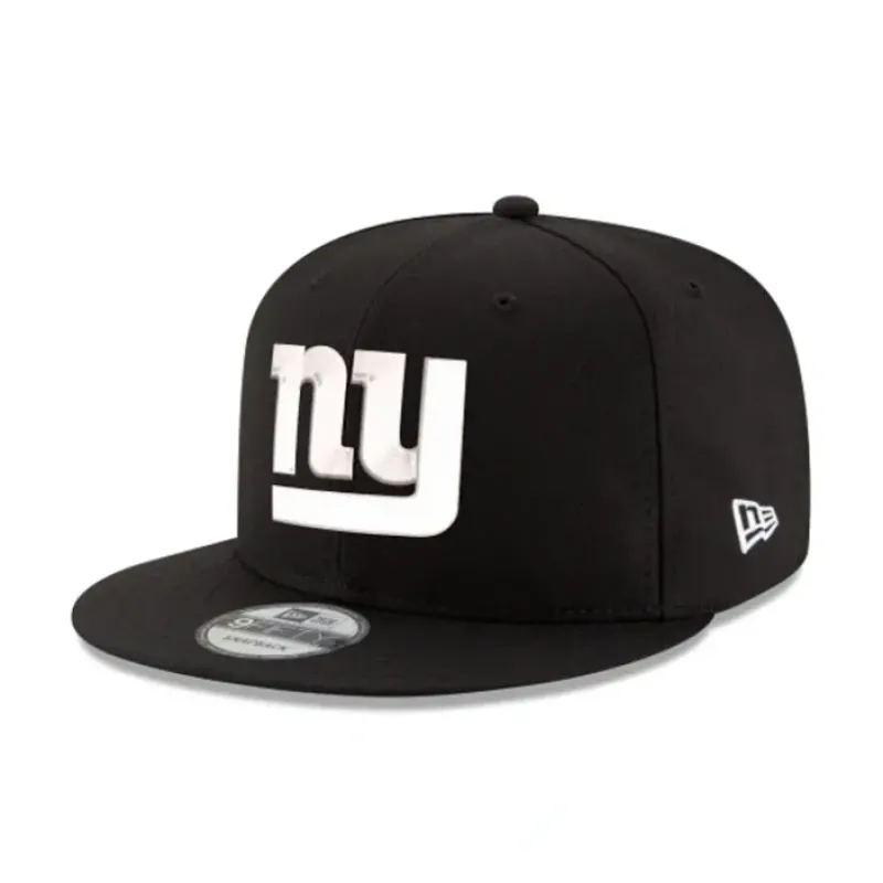 Outlet New York Giants Black and White 9FIFTY Snapback Hat - KTGCaps - Baseball caps for various teams, purchased online at a discount