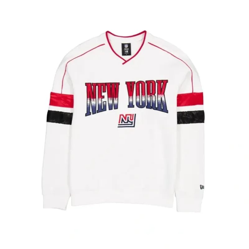 Discount New York Giants Sport Classics White Crewneck - KTGCaps - Baseball caps for various teams, purchased online at a discount