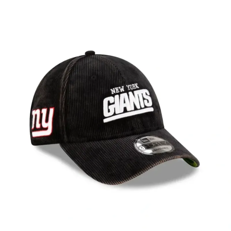 Shop New York Giants Washed Cord 9FORTY Adjustable Hat - KTGCaps - Baseball caps for various teams, purchased online at a discount