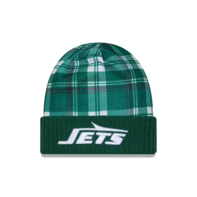 Hot New York Jets 2024 Cold Weather Statement Knit Beanie - KTGCaps - Baseball caps for various teams, purchased online at a discount