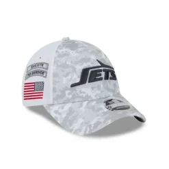 Sale New York Jets 2024 Salute to Service 9FORTY StretchSnap Hat - KTGCaps - Baseball caps for various teams, purchased online at a discount