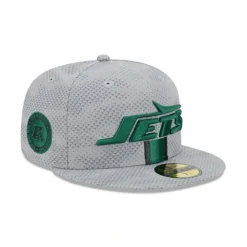 Store New York Jets 2024 Sideline Gray 59FIFTY Fitted Hat - KTGCaps - Baseball caps for various teams, purchased online at a discount
