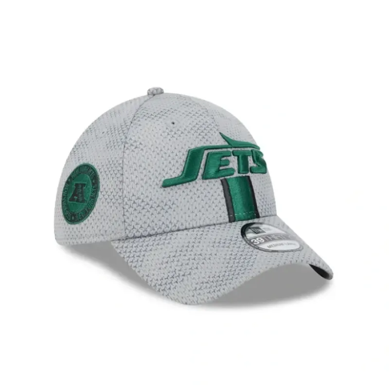 Cheap New York Jets 2024 Sideline Gray 39THIRTY Stretch Fit Hat - KTGCaps - Baseball caps for various teams, purchased online at a discount