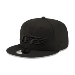 Outlet New York Jets Basic Black on Black 9FIFTY Snapback - KTGCaps - Baseball caps for various teams, purchased online at a discount