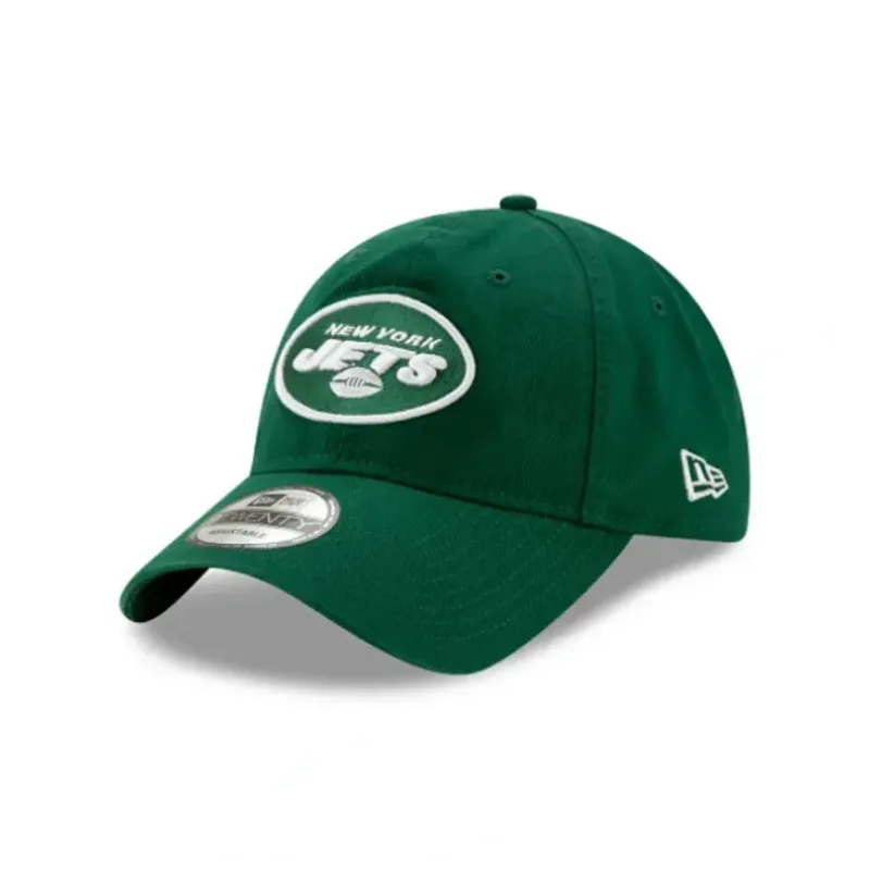 Sale New York Jets Core Classic Green 9TWENTY Adjustable Hat - KTGCaps - Baseball caps for various teams, purchased online at a discount Caps