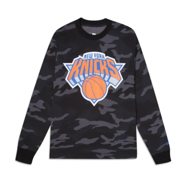 Best New York Knicks Lifestyle Camo TShirt - KTGCaps - Baseball caps for various teams, purchased online at a discount