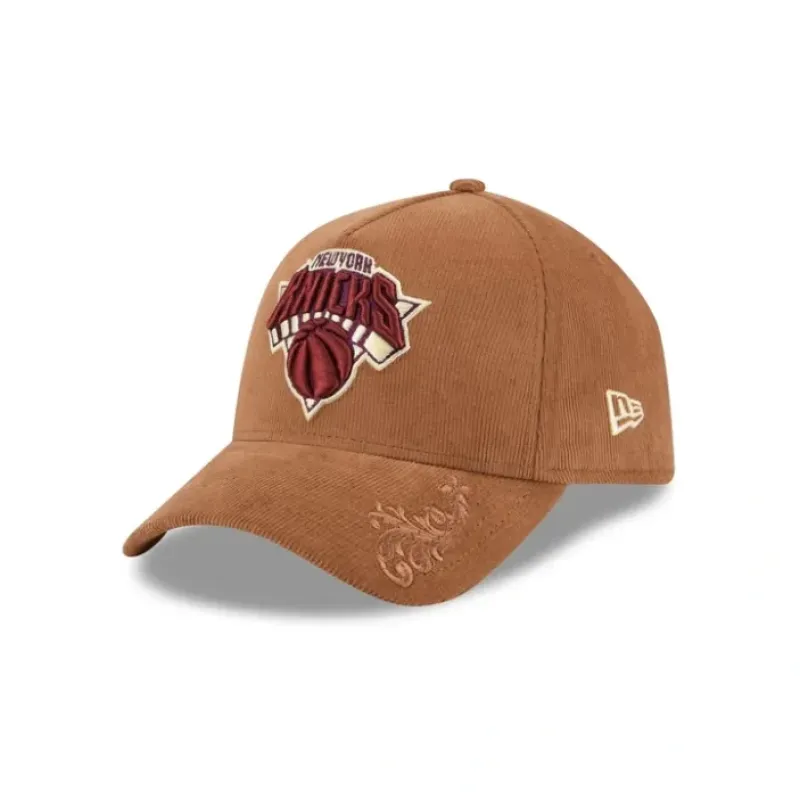 Shop New York Knicks Ornamental Cord 9FORTY AFrame Snapback Hat - KTGCaps - Baseball caps for various teams, purchased online at a discount