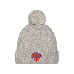 Best Sale New York Knicks Shimmer Pom Knit Hat - KTGCaps - Baseball caps for various teams, purchased online at a discount