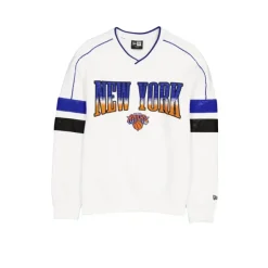 Sale New York Knicks Sport Classics White Crewneck - KTGCaps - Baseball caps for various teams, purchased online at a discount