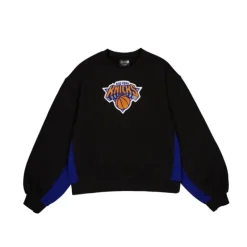 Store New York Knicks Sport Night Womens Crewneck - KTGCaps - Baseball caps for various teams, purchased online at a discount