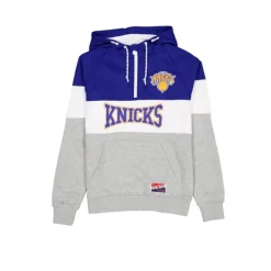 Sale New York Knicks Throwback Color Block Hoodie - KTGCaps - Baseball caps for various teams, purchased online at a discount