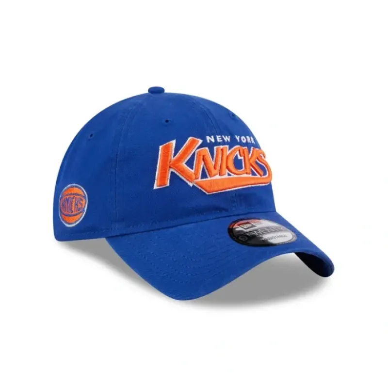 Store New York Knicks Throwback 9TWENTY Adjustable Hat - KTGCaps - Baseball caps for various teams, purchased online at a discount