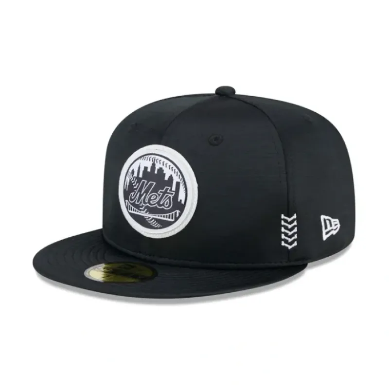 Cheap New York Mets 2024 Clubhouse Black 59FIFTY Fitted Hat - KTGCaps - Baseball caps for various teams, purchased online at a discount