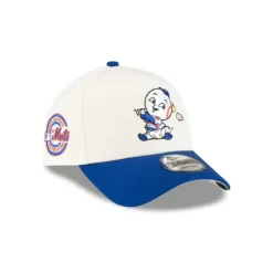 Outlet New York Mets Mini Mascot 9FORTY AFrame Snapback Hat - KTGCaps - Baseball caps for various teams, purchased online at a discount Caps