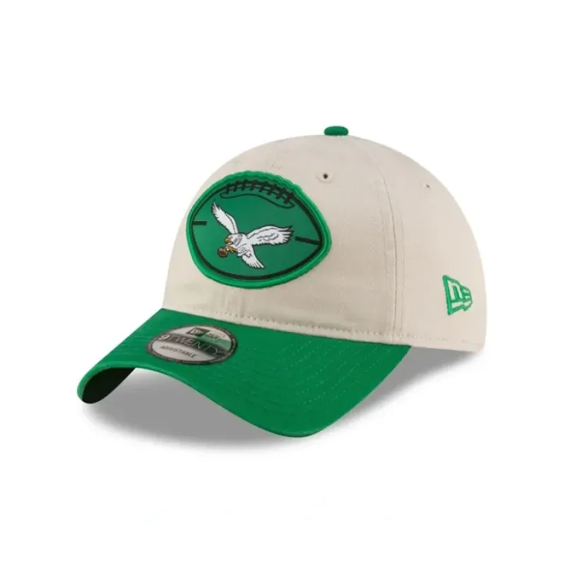 Shop Philadelphia Eagles 2024 Historic Sideline 9TWENTY Adjustable Hat - KTGCaps - Baseball caps for various teams, purchased online at a discount
