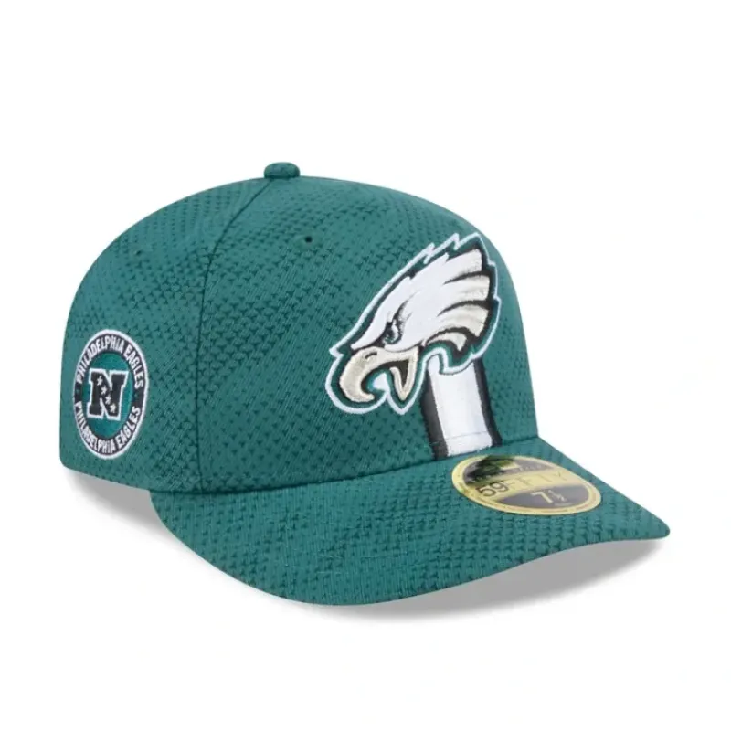Cheap Philadelphia Eagles 2024 Sideline Low Profile 59FIFTY Fitted Hat - KTGCaps - Baseball caps for various teams, purchased online at a discount