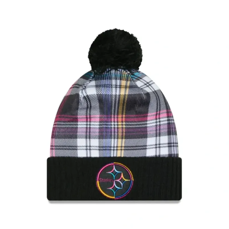 Shop Pittsburgh Steelers 2024 Crucial Catch Sport Pom Knit Hat - KTGCaps - Baseball caps for various teams, purchased online at a discount