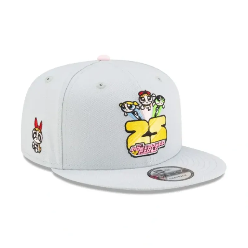 Best Powerpuff Girls 25th Anniversary Blossom 9FIFTY Snapback Hat - KTGCaps - Baseball caps for various teams, purchased online at a discount