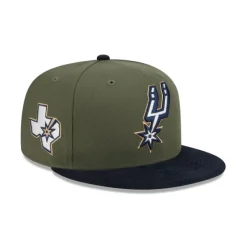 Sale San Antonio Spurs Olive Green 59FIFTY Fitted Hat - KTGCaps - Baseball caps for various teams, purchased online at a discount