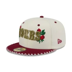 Outlet San Francisco 49ers Novelty Stitch 59FIFTY Fitted Hat - KTGCaps - Baseball caps for various teams, purchased online at a discount